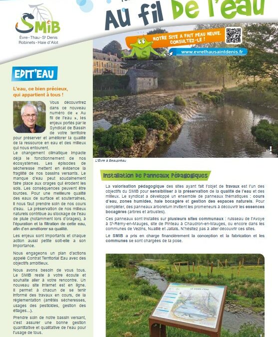 Parution de la plaquette « Au fil de l’eau » n°11!
